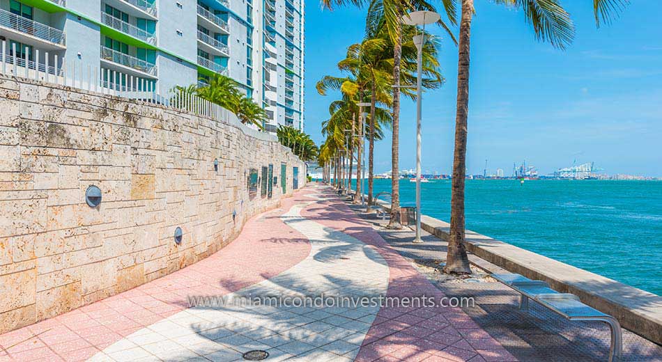 riverwalk outside One Miami West condos