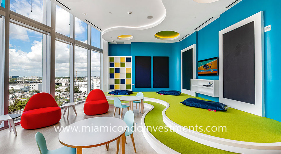 children's playroom at Paramount Miami