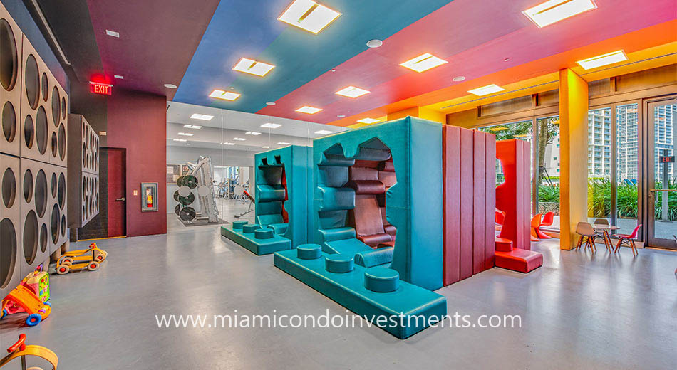 children's playroom at Reach Brickell City Centre