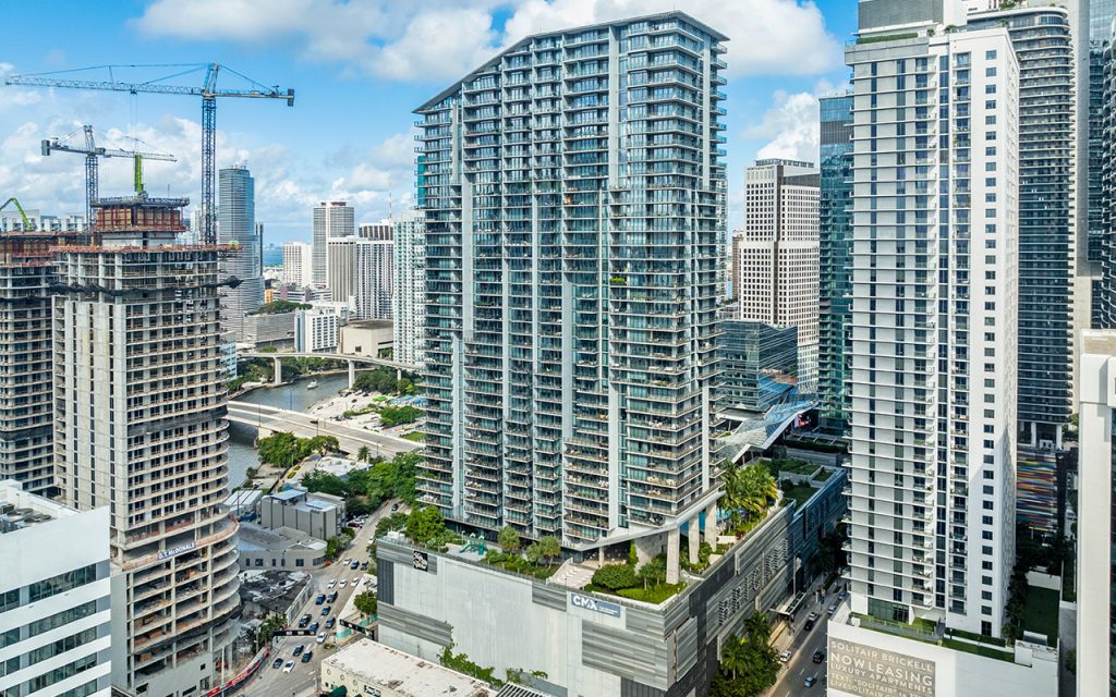 aerial photo of Rise at Brickell City Centre