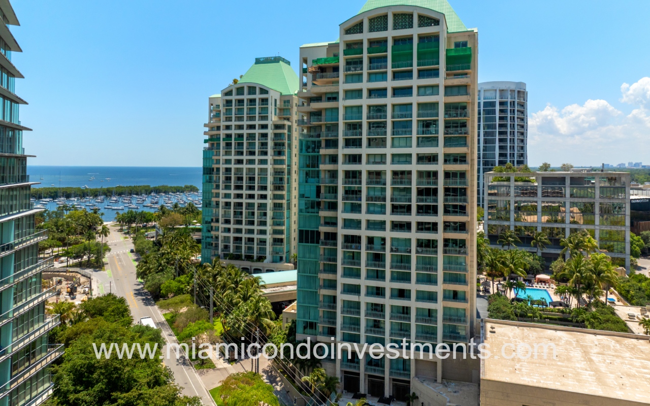 The Ritz-Carlton Residences facing front of building closeup