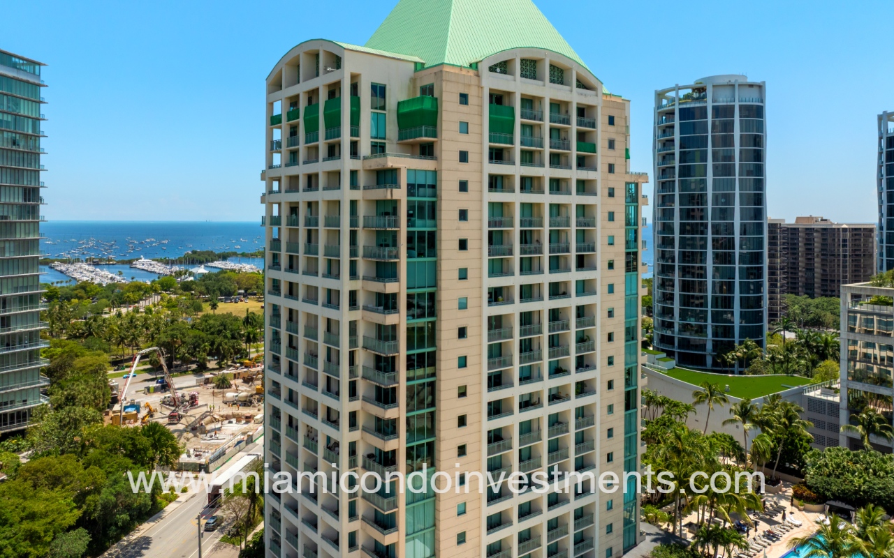 The Ritz-Carlton Residences top angle of building closeup