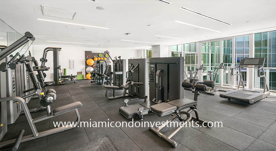 fitness center at Ritz-Carlton Residences Miami Beach