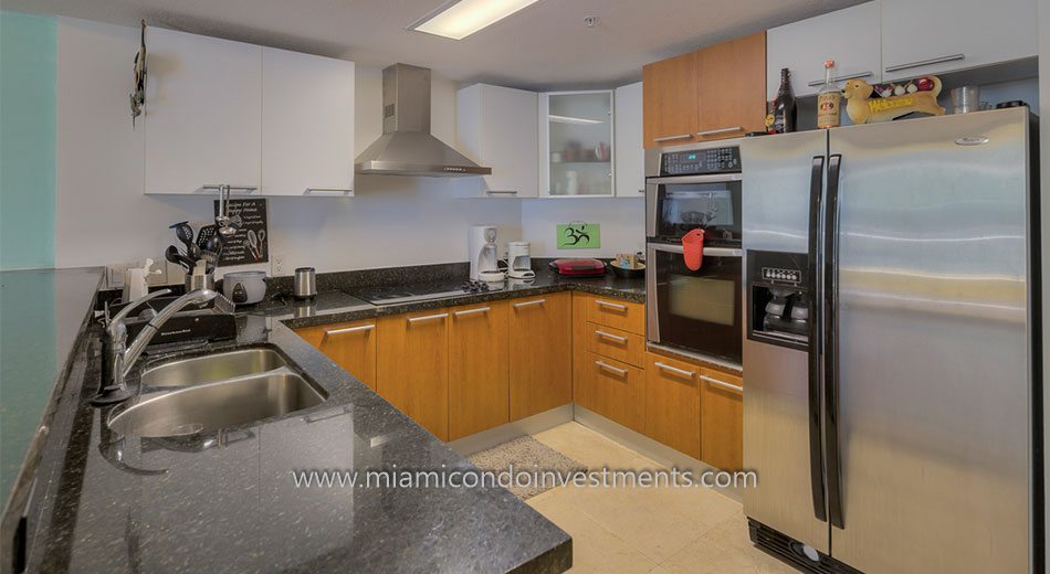 The Sail brickell condo kitchen