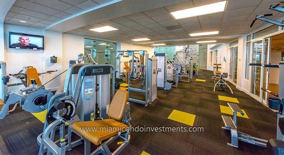 fitness center and racquetball courts