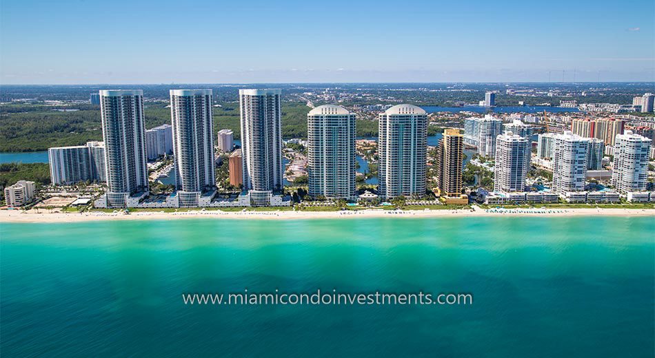 Trump Towers I beachfront condos miami