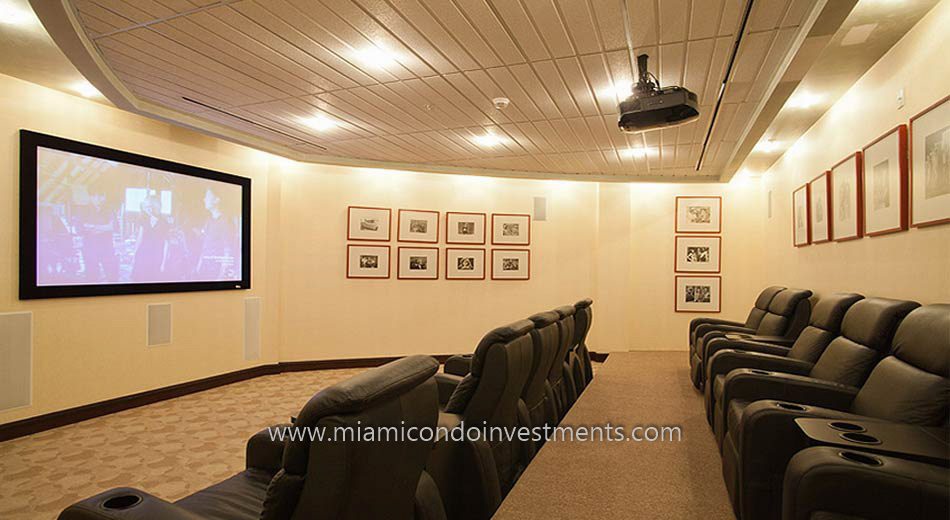 Vizcayne South Tower miami theater room