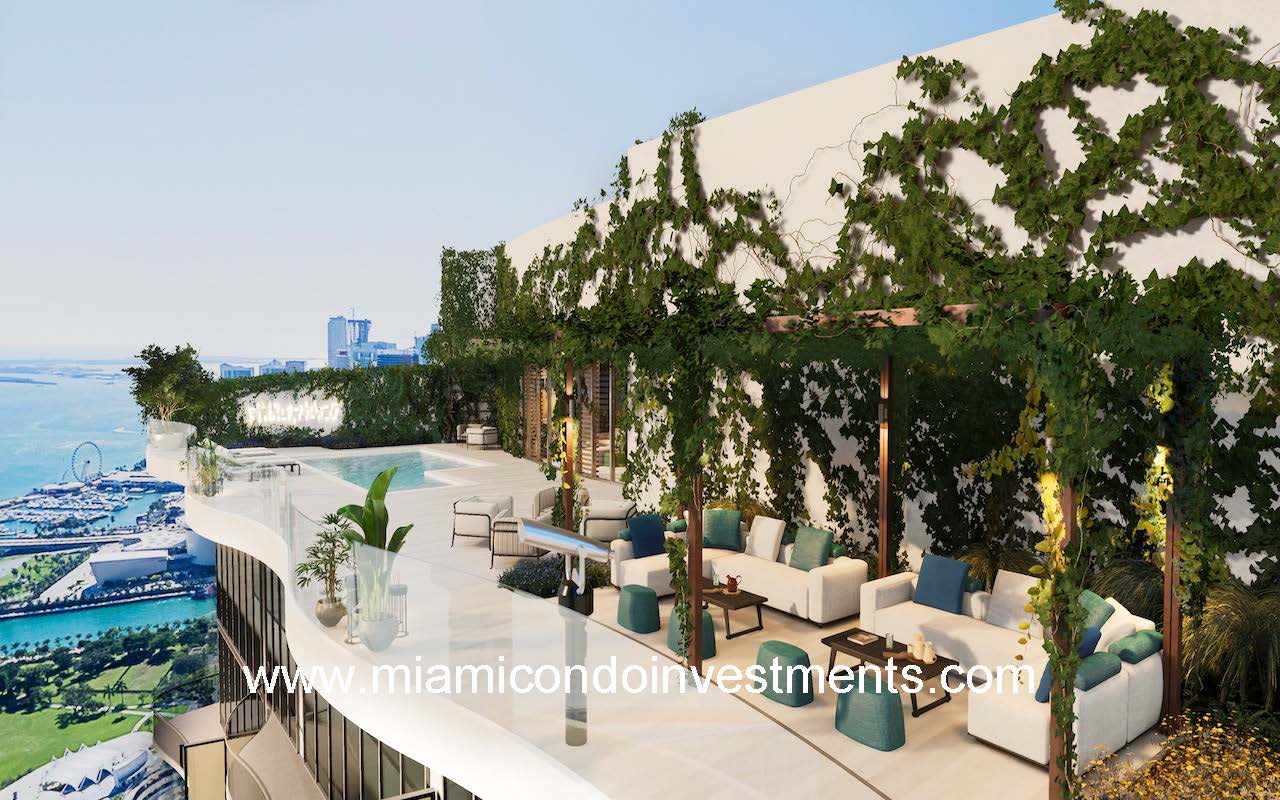 Casa Bella Pool Deck with Skyline Views