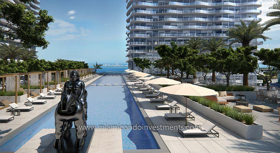 Auberge Residences and Spa Miami pool deck