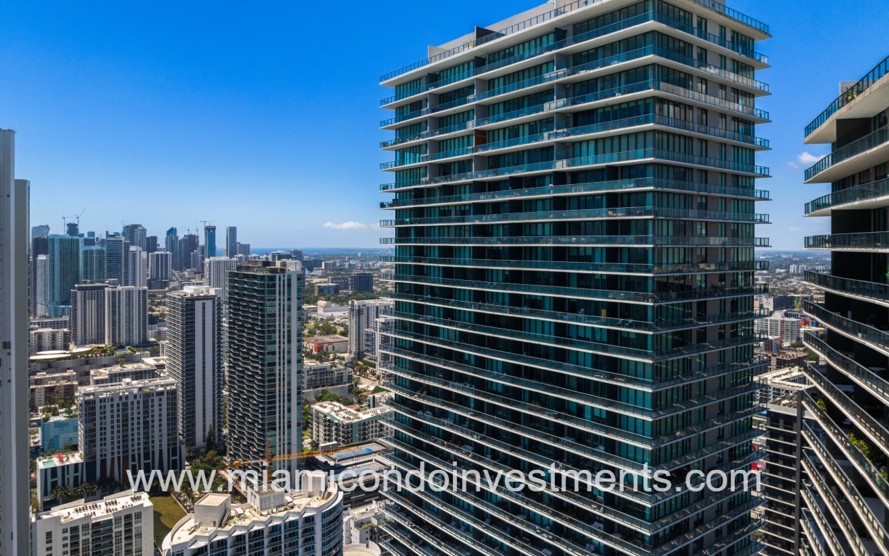 Gran Paraiso drone angle view of top building exterior