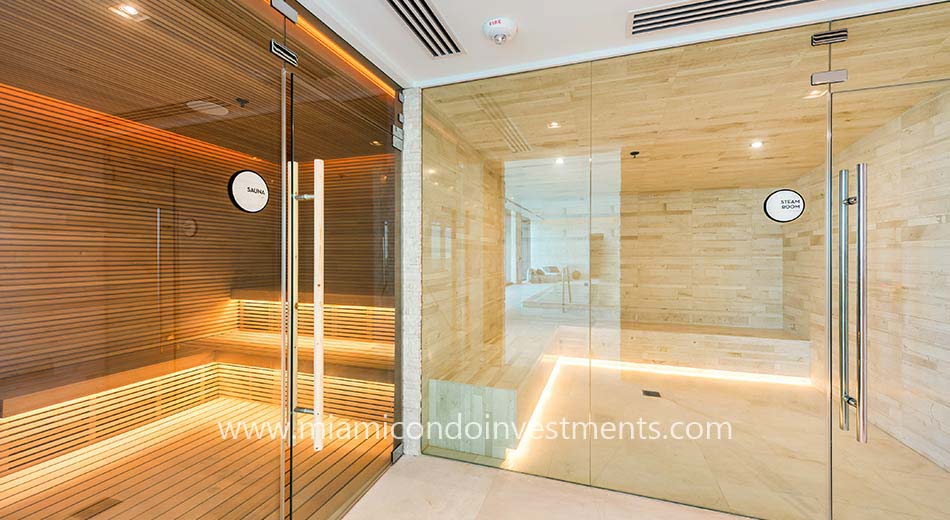 One Paraiso sauna and steam room