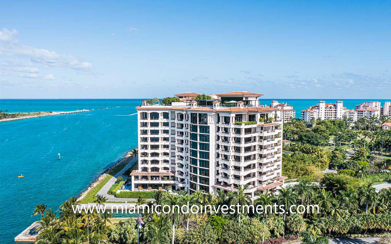 Palazzo Della Luna condos on Fisher Island