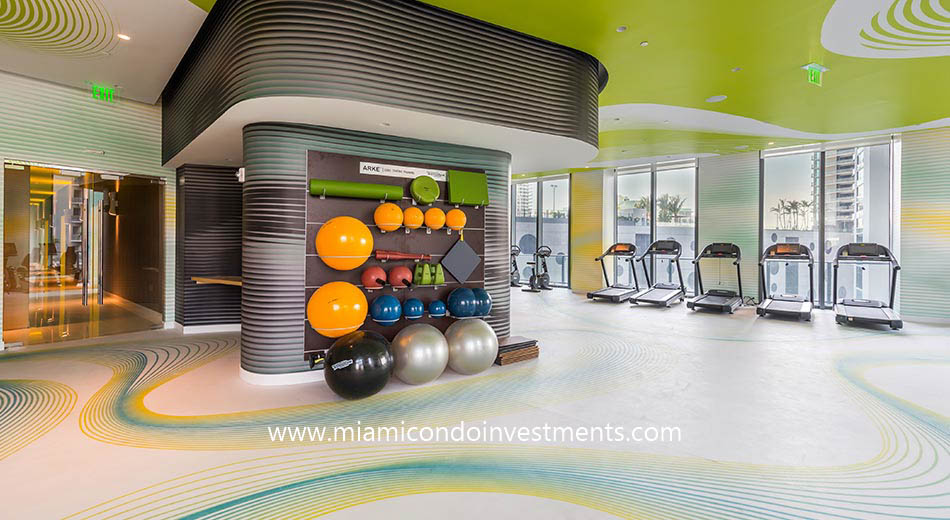 fitness center at Paraiso Bayviews