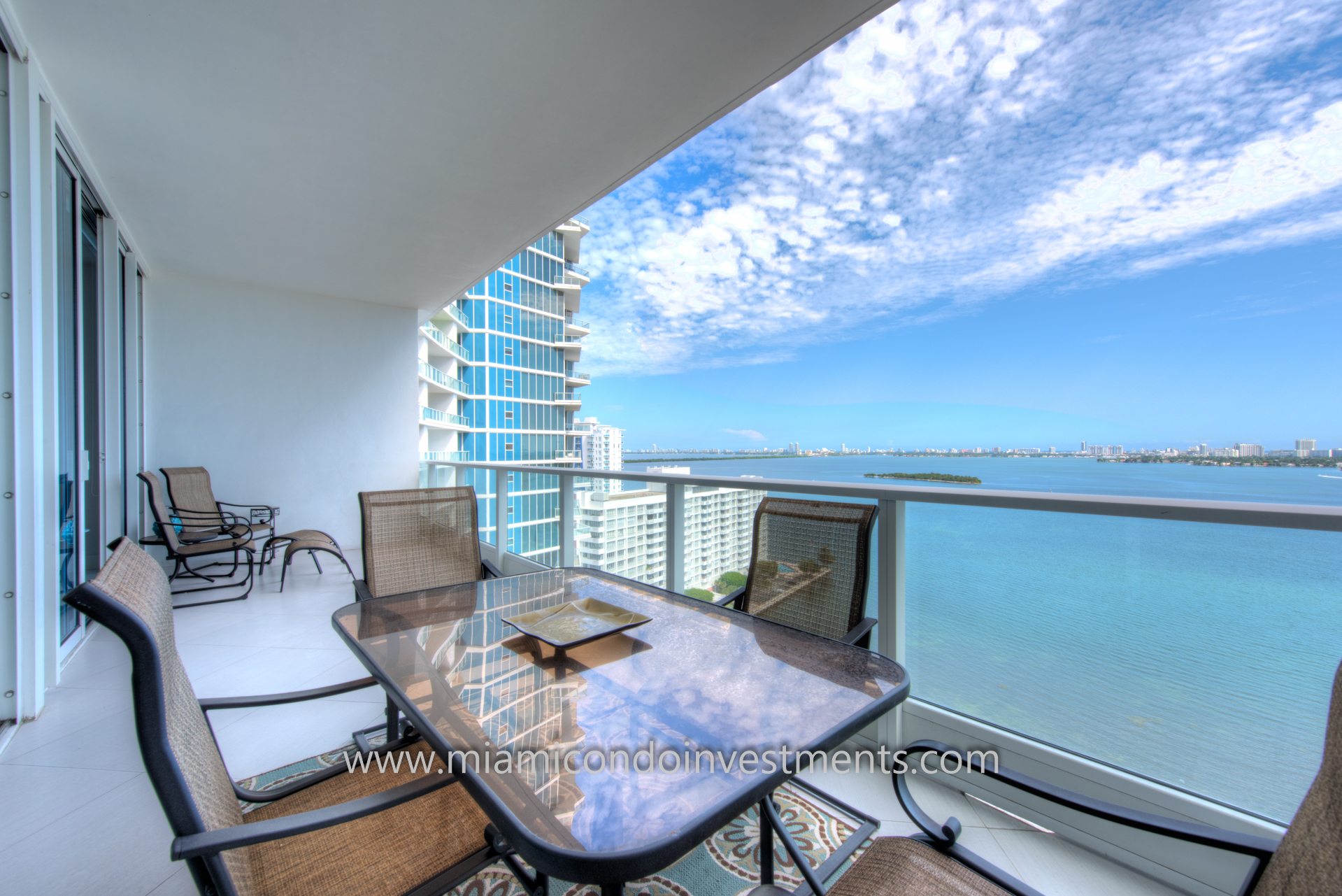 8-foot deep terrace with direct water view 8-foot deep terrace with direct water view