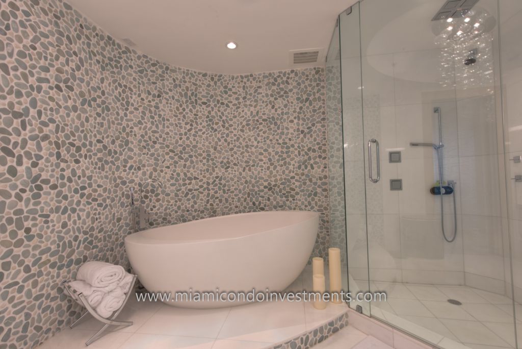 fully renovated master bathroom