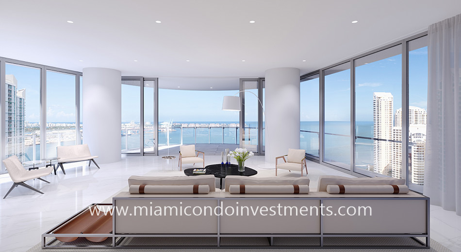 living room Aston Martin Residences