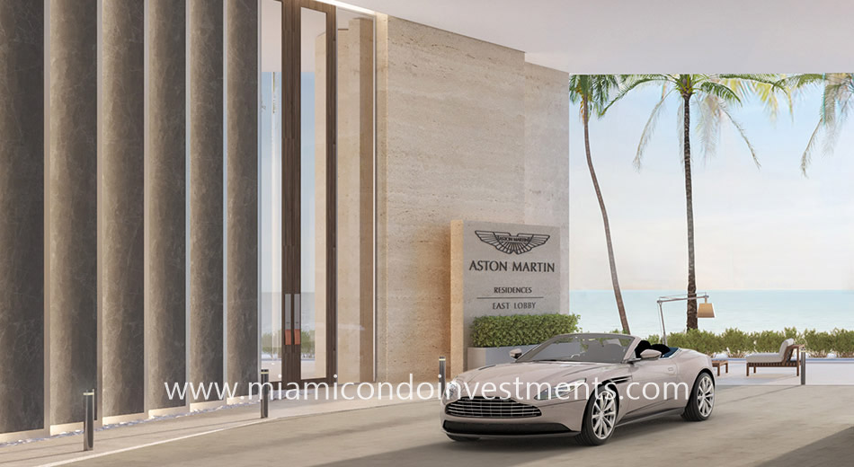 porte cochere Aston Martin Residences