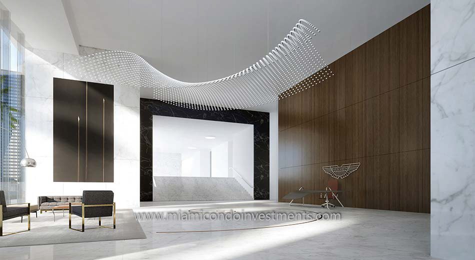 Aston Martin Residences lobby