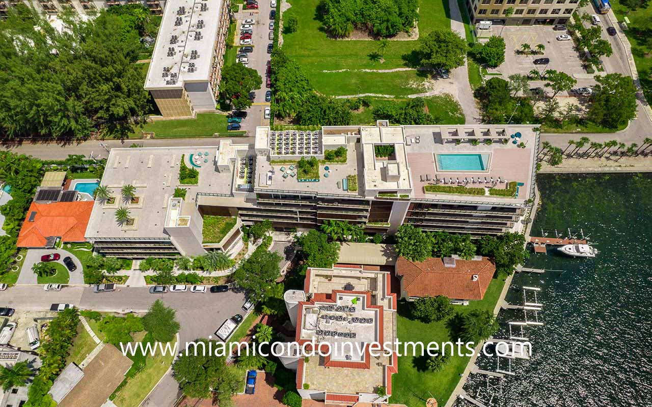 aerial view of The Fairchild Coconut Grove