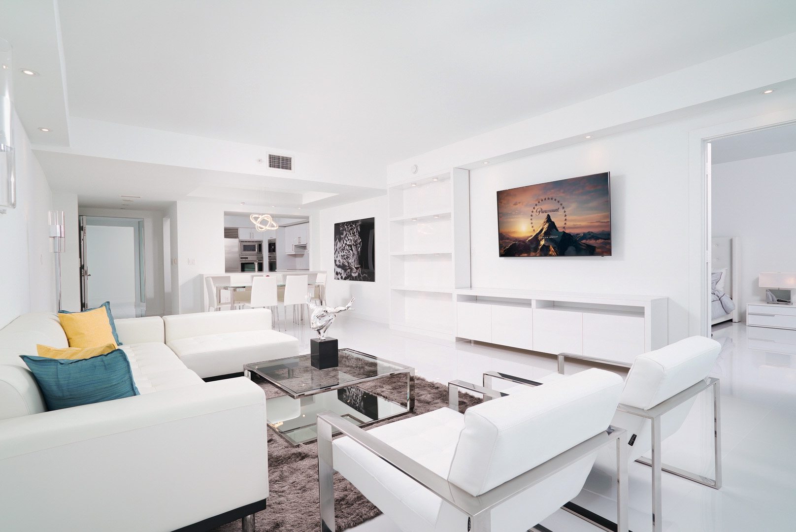 Jade at Brickell Bay living room Jade at Brickell Bay living room