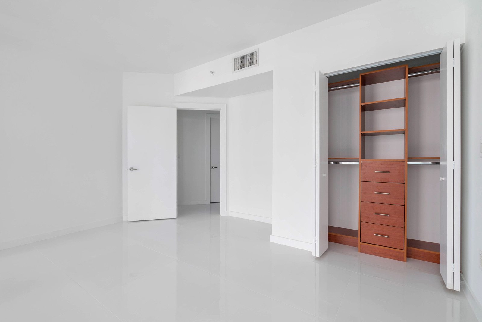 third bedroom with built-in closets