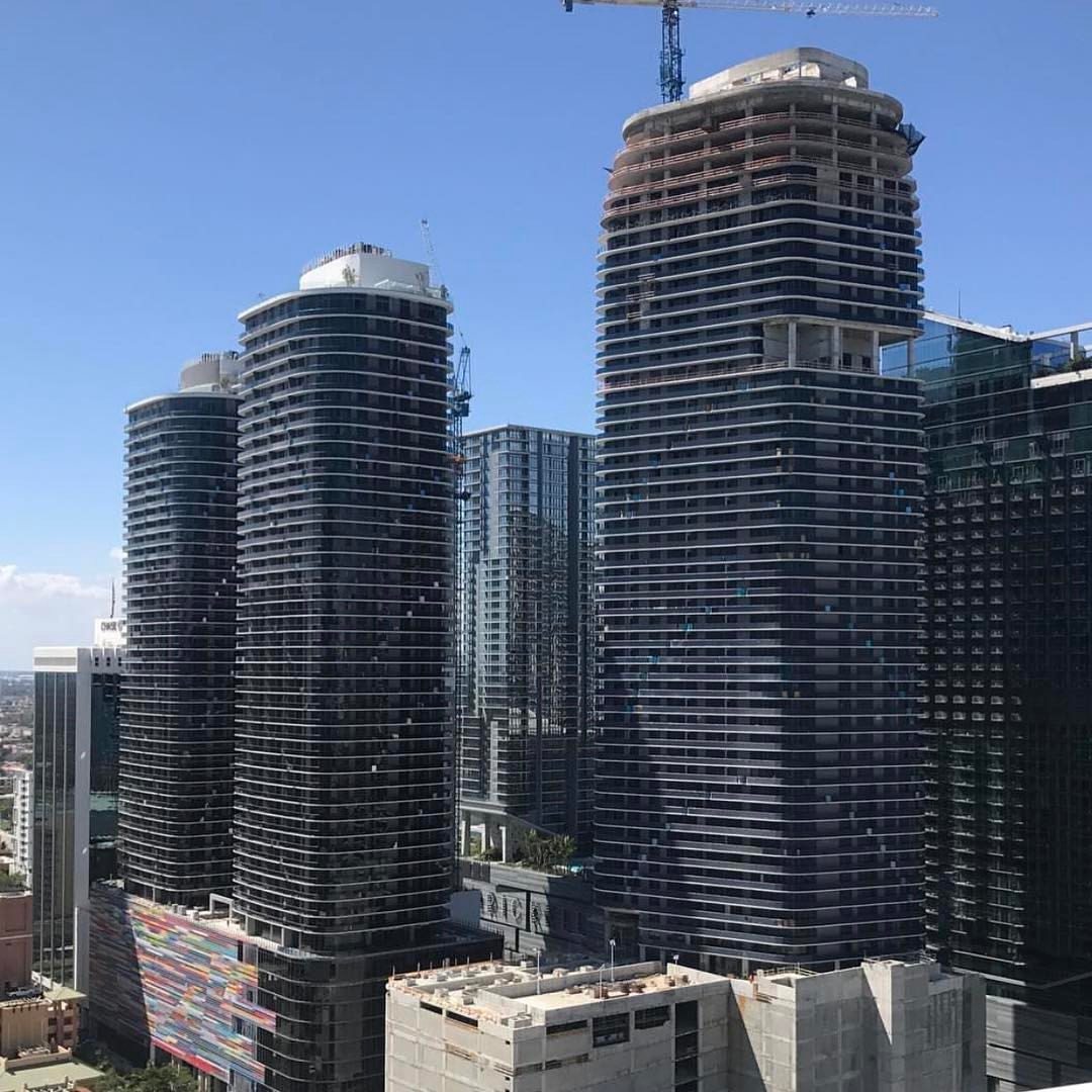 Brickell Heights and SLS Lux from 1010 Brickell - Photo by @305_gucci