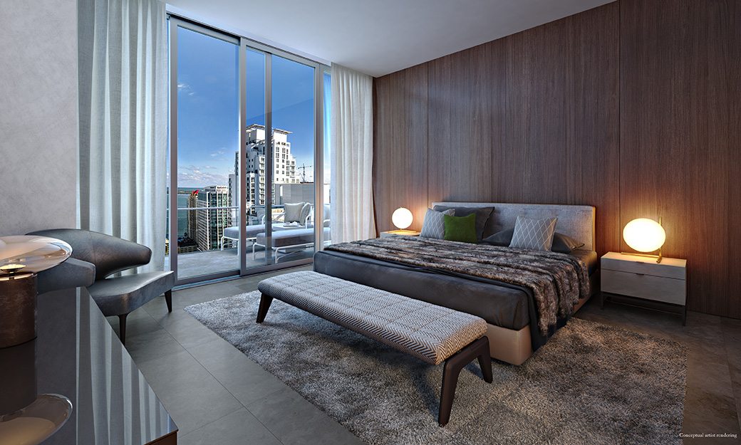 Brickell Flatiron 17 Master Bedroom