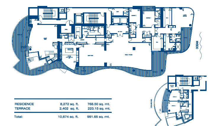 Chateau Beach Sky Villa 3 Floor Plan