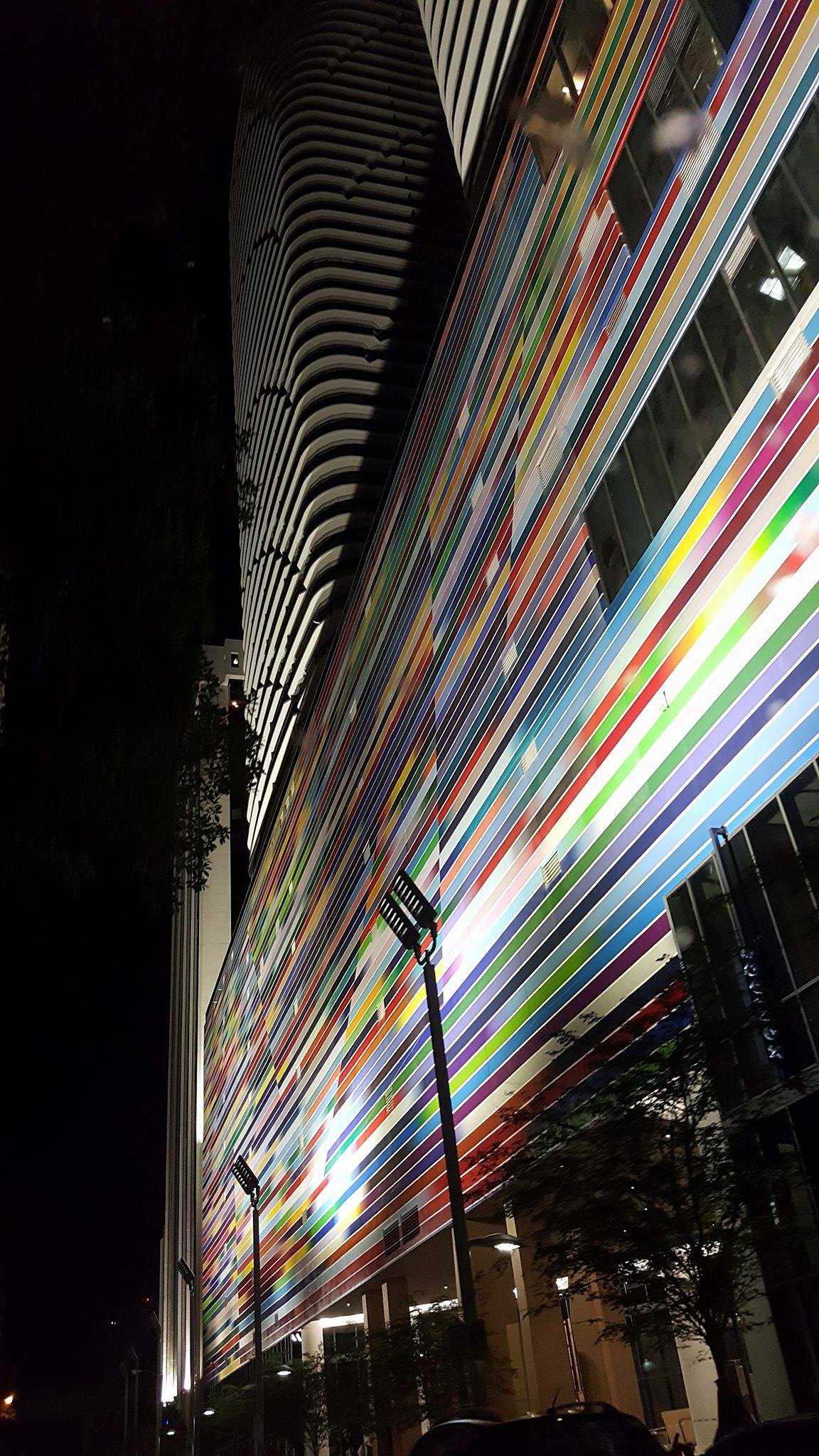 Brickell Heights Streetscape - Mural Lighting