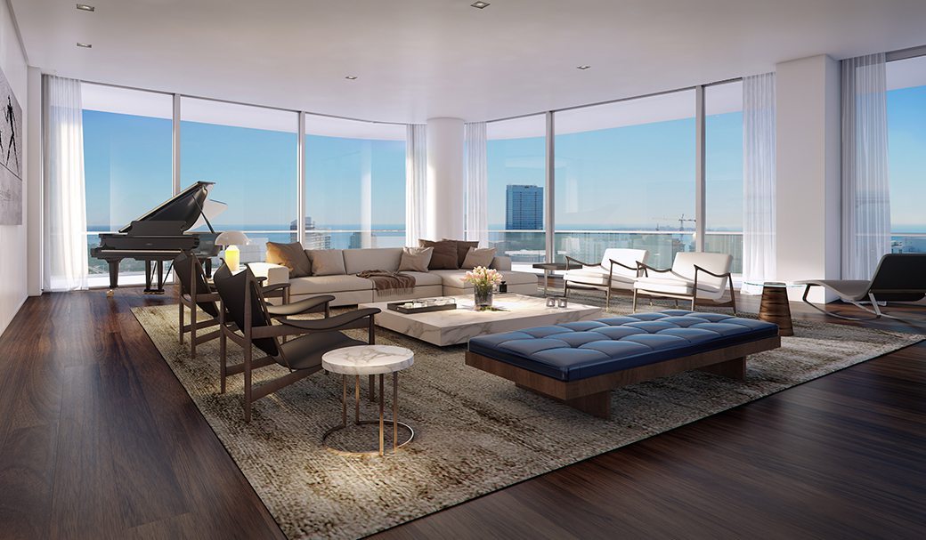 SLS Lux Penthouse Living Room City View