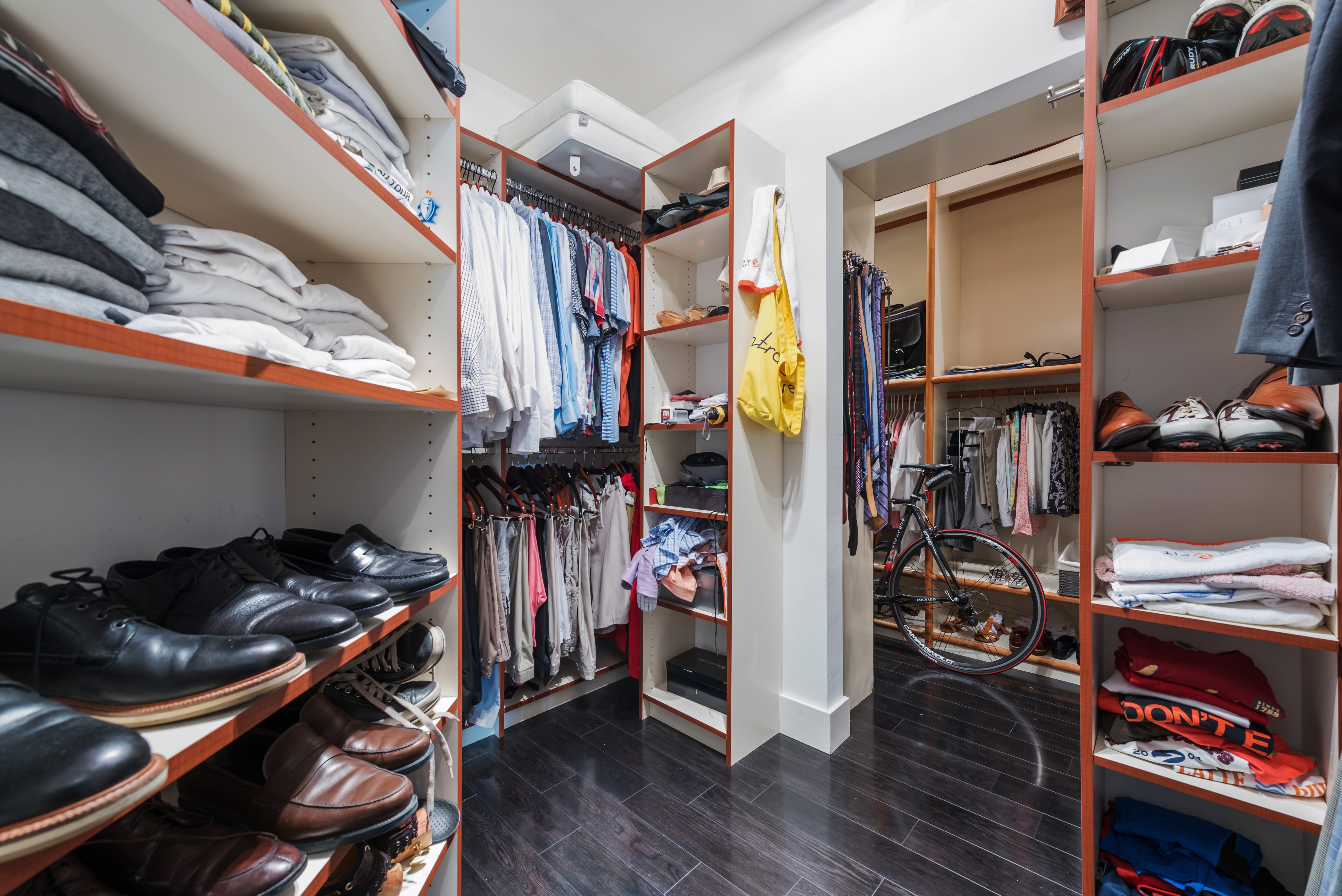 large walk-in closet