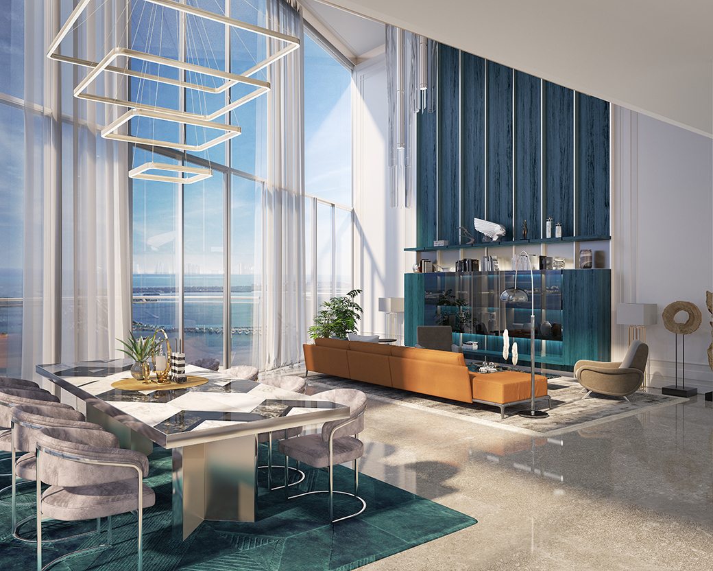 2-story penthouse Brickell Flatiron