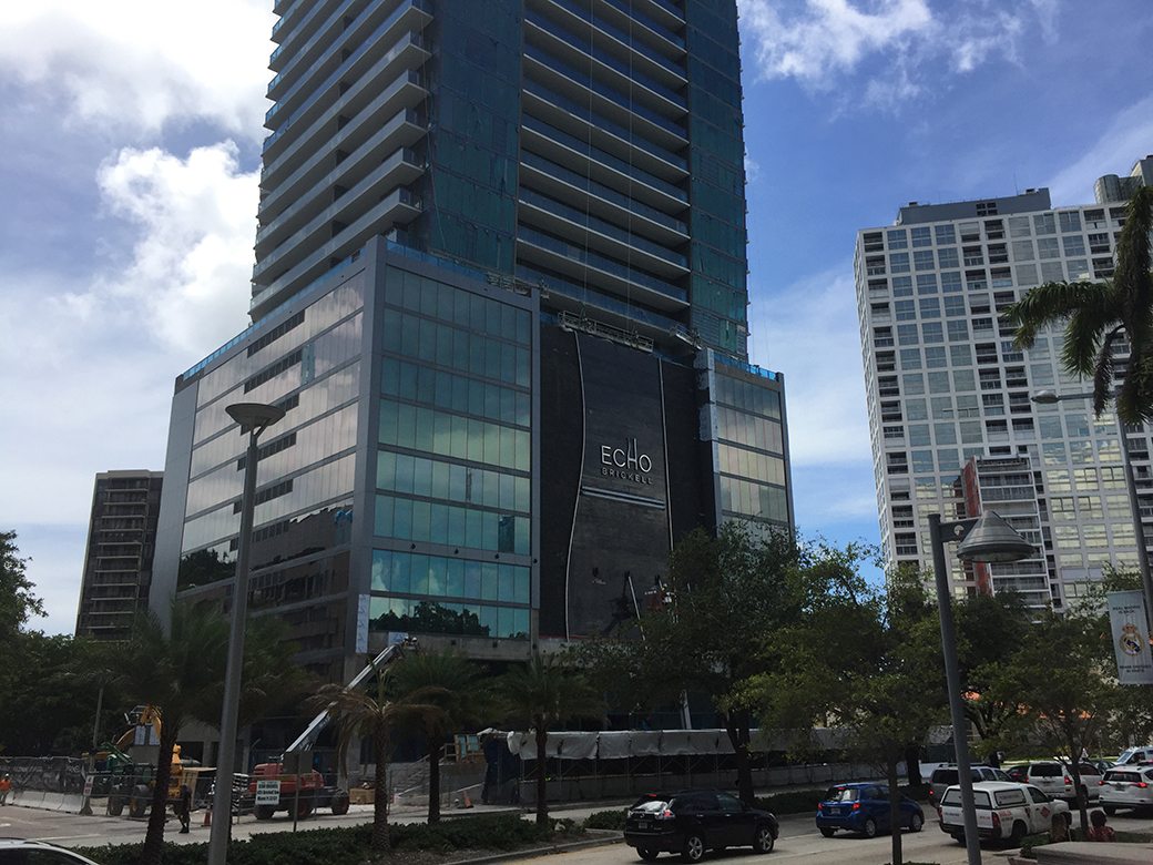 ECHO Brickell Gets Its Sign