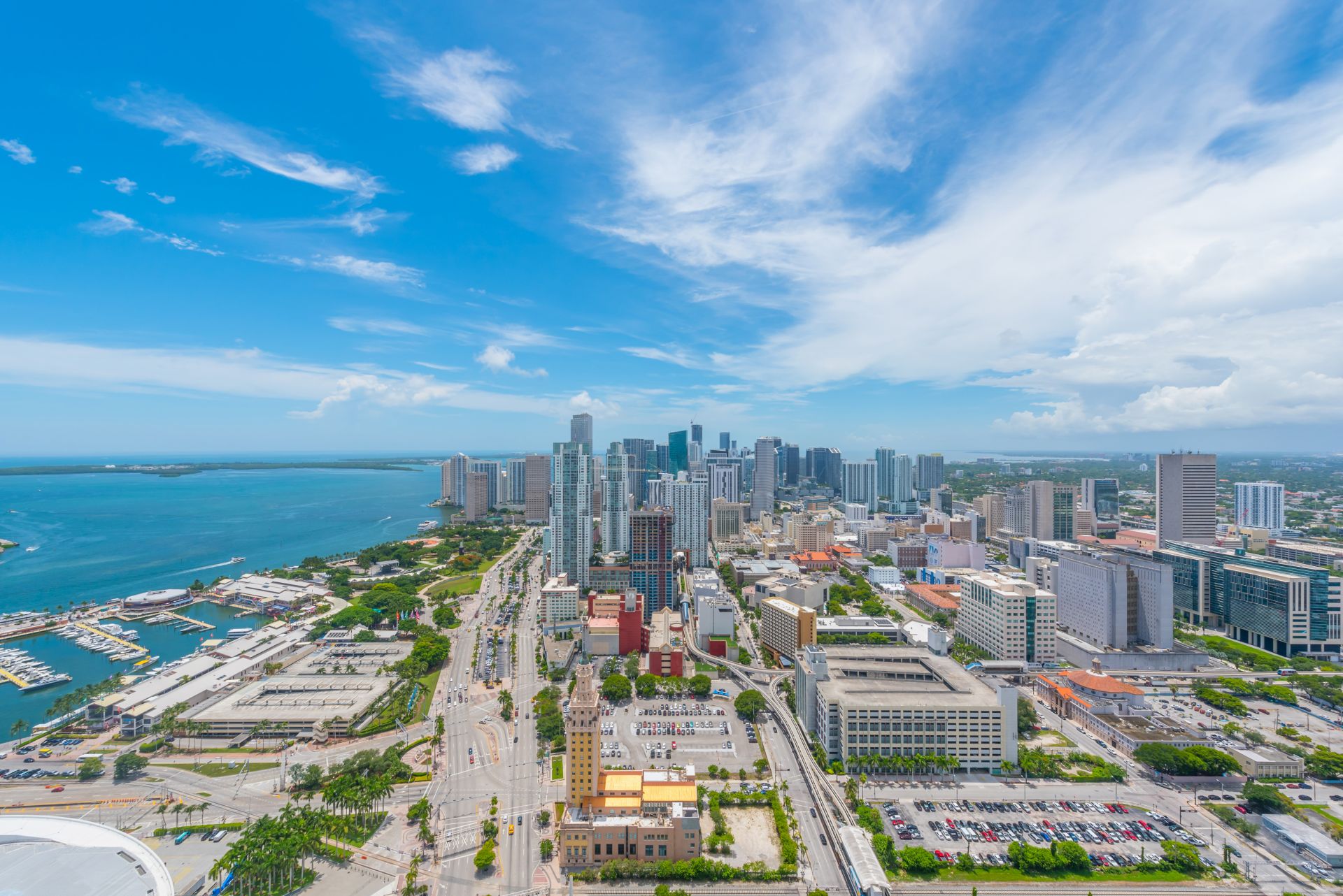 view of Downtown Miami skyline day