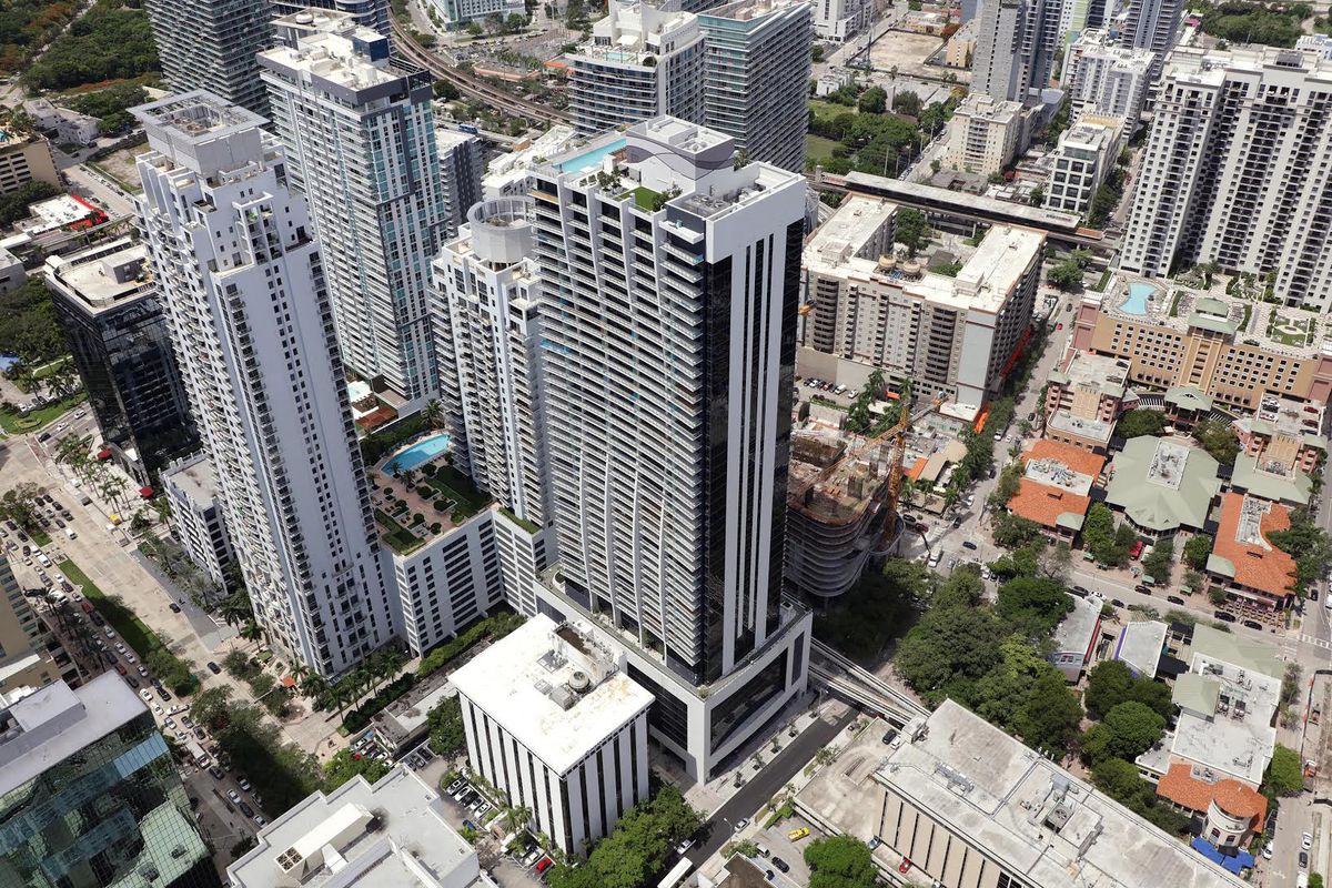 1010 Brickell Aerial From Moss Construction