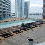 Icon Brickell pool construction