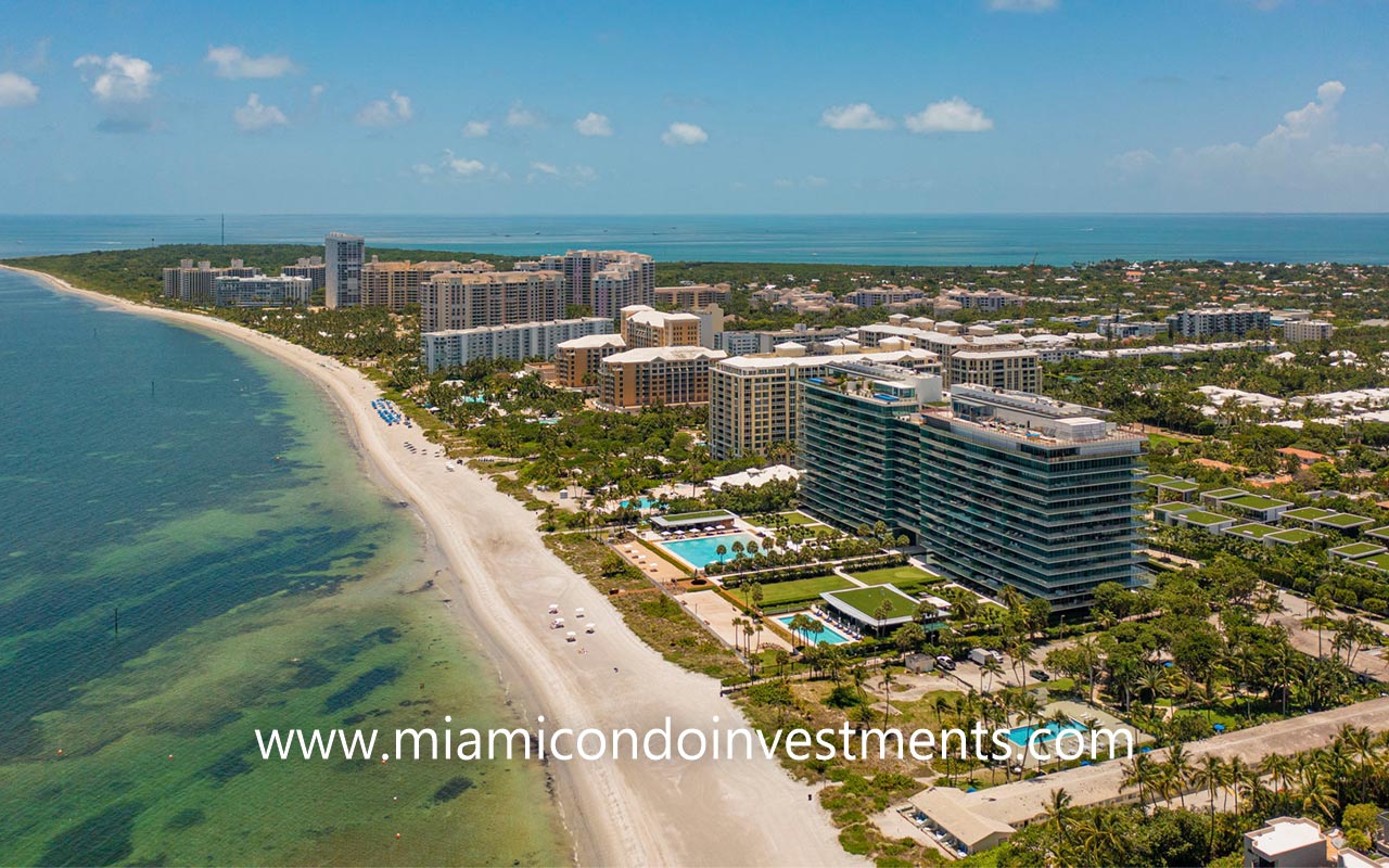 aerial view of Oceana Key Biscayne