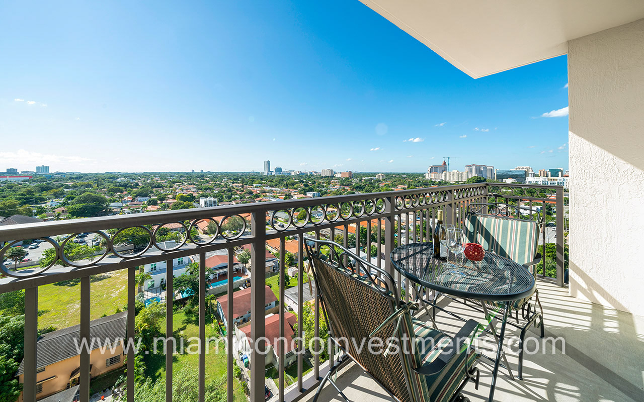 view from Gables Marquis balcony
