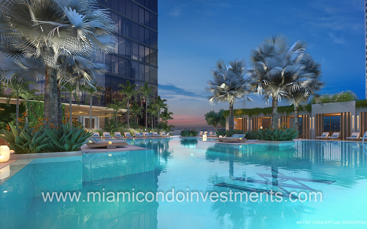 Waldorf Astoria Miami resort pool