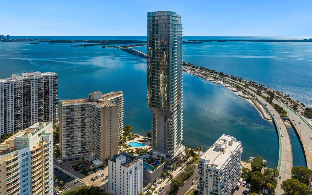Una Residences in Brickell with direct bay and ocean views