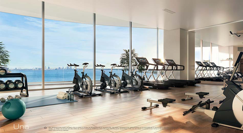 Una Residences fitness center