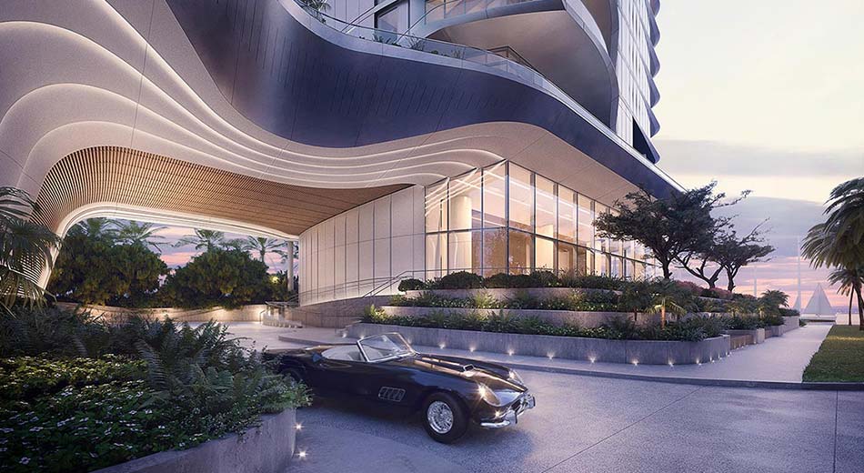 Una Residences porte-cochere