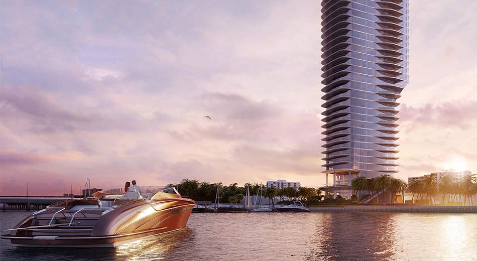 Una Residences bayfront development in Brickell