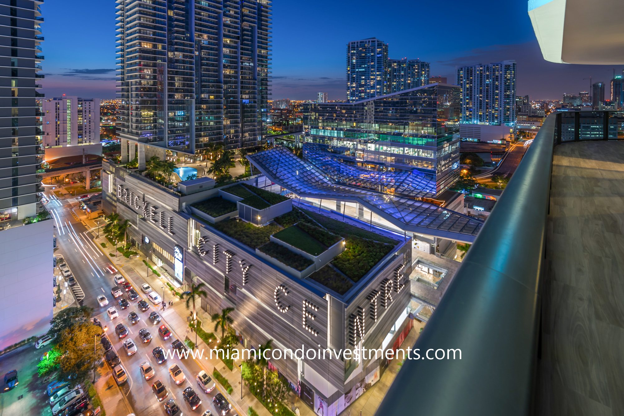 balcony view from SLS Lux condos