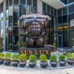 Botero Male Torso sculpture at SLS Lux