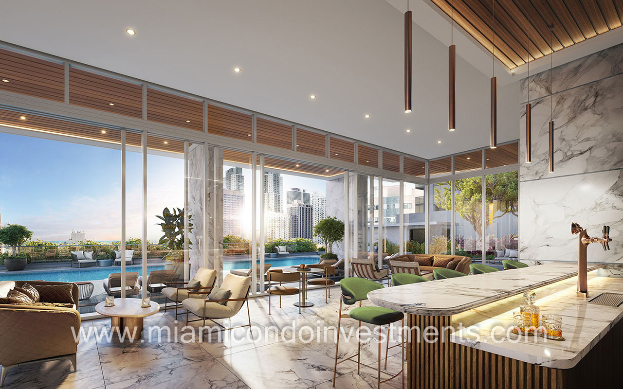 Okan Tower clubroom and 12th floor pool