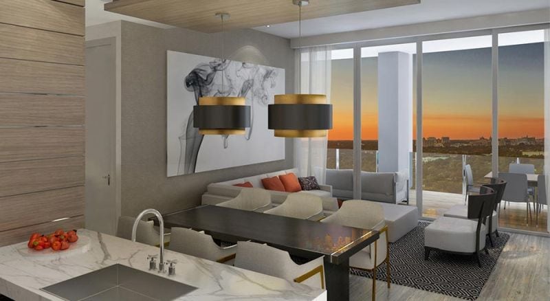 Park Grove Club Residences living room