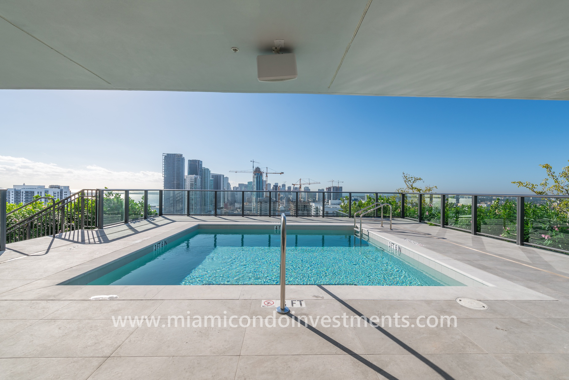 Canvas rooftop plunge pool