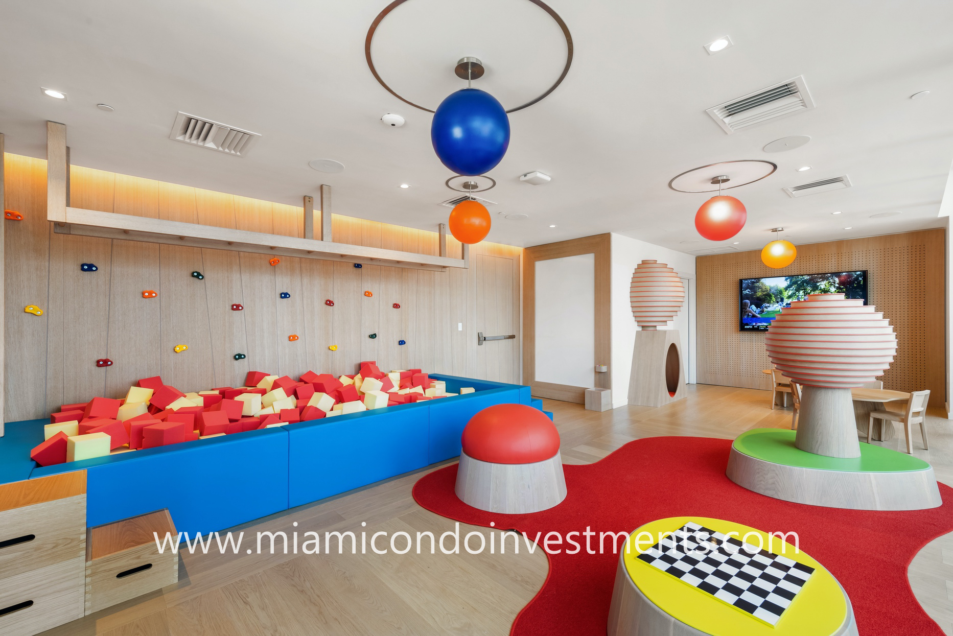 Brickell Flatiron children's playroom and game room