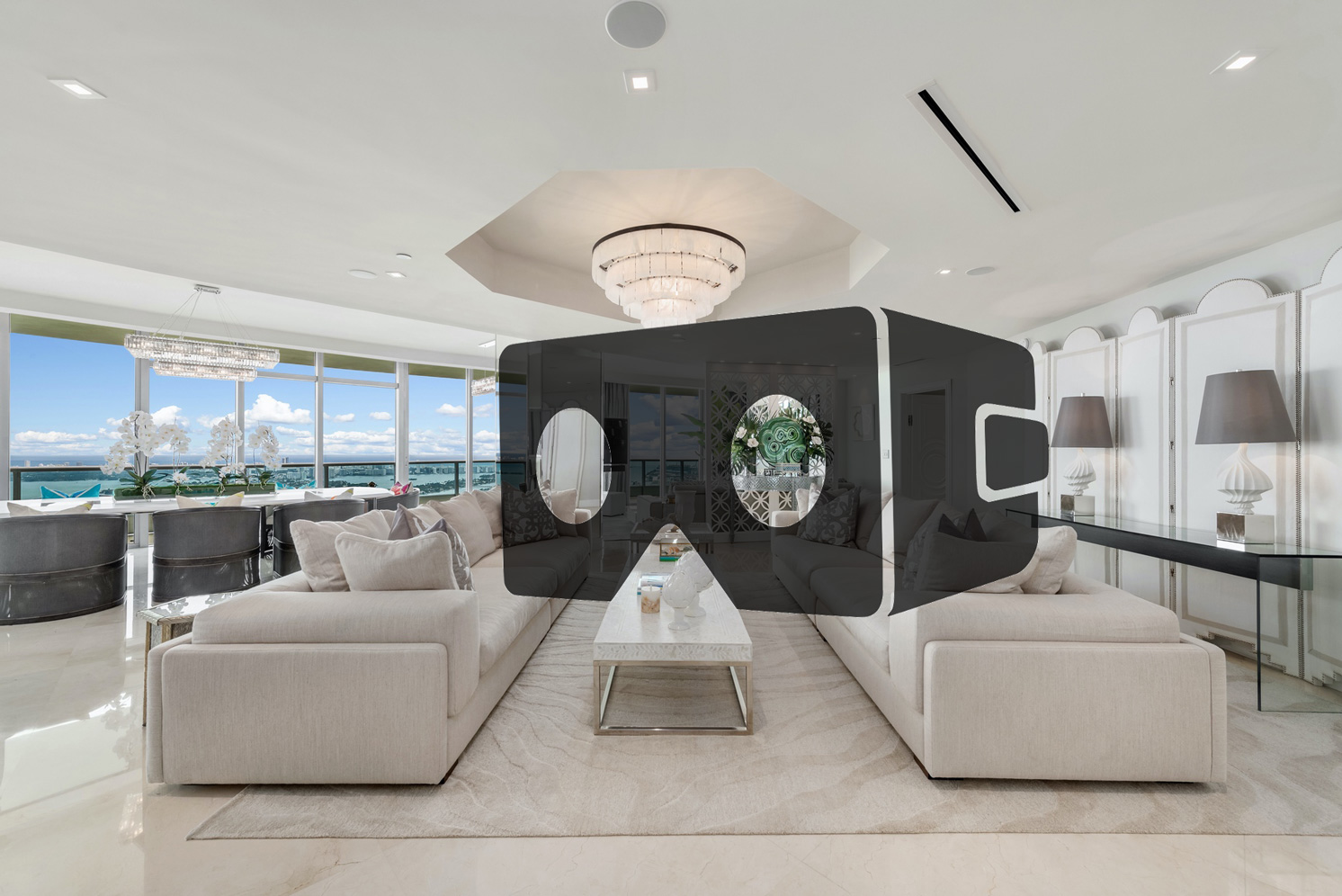 virtual reality tour of Miami penthouse
